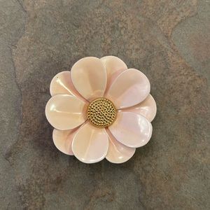 Pink flower broach